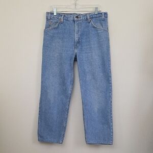 Levi's 550 Jeans Blue Denim High Rise (READ Size Change) 32 X 24